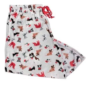 Women's Printed Pajama Pants - Red and White